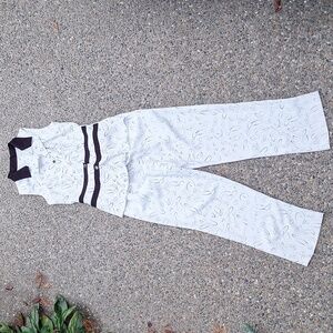 Vintage Matching set coord size XS/S Black and white